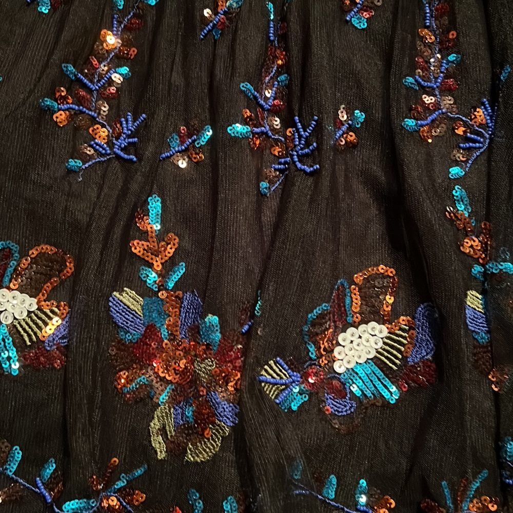 ✨Anthropologie sequined tulle mini skirt✨ - Picture 6 of 7